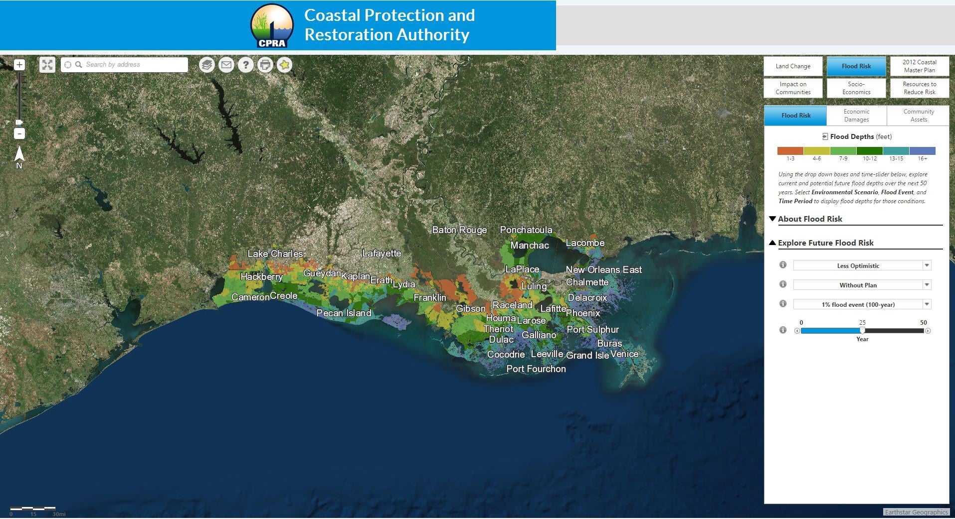 Flood Risk and Resilience Viewer. Credit: CPRA.