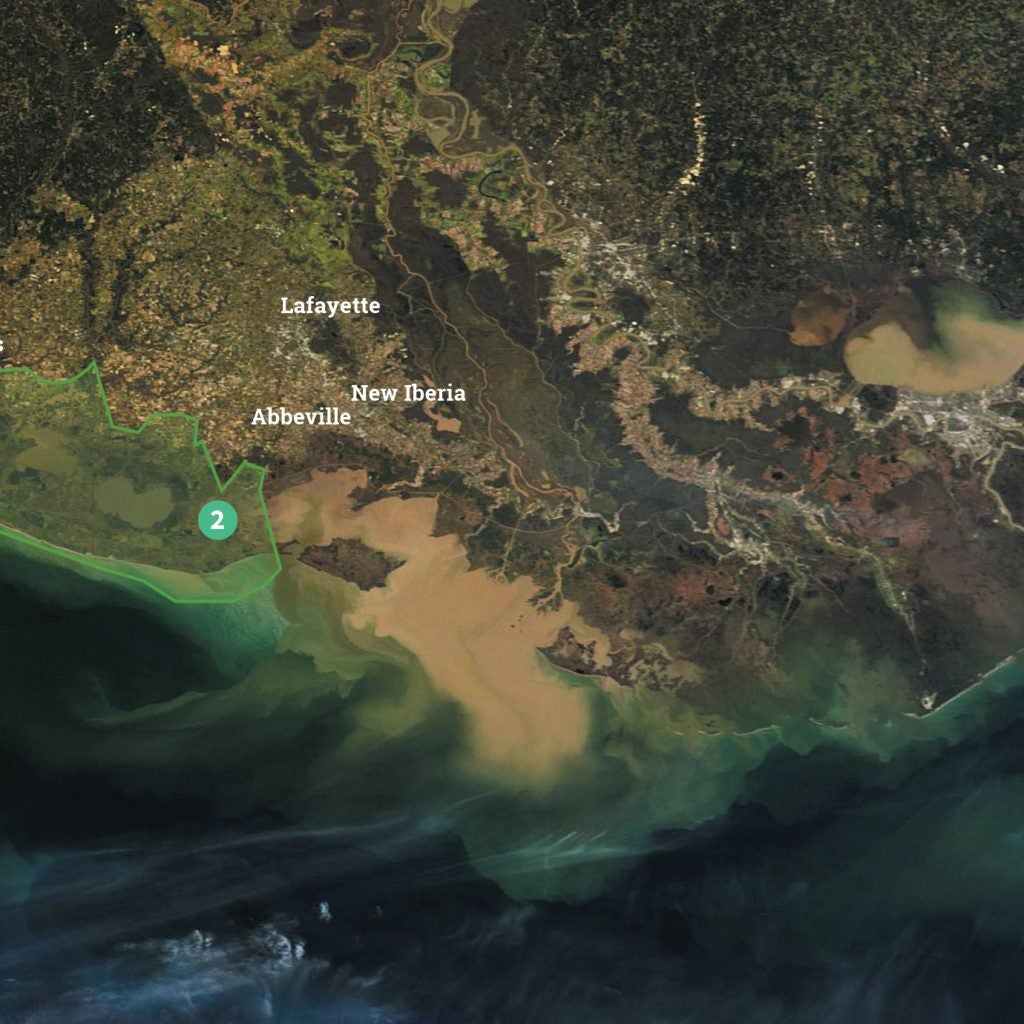 Map Chenier Plain Restore the Mississippi River Delta
