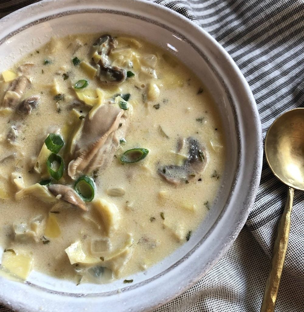 Oyster Artichoke Soup Recipe Coastal Community Cookbook