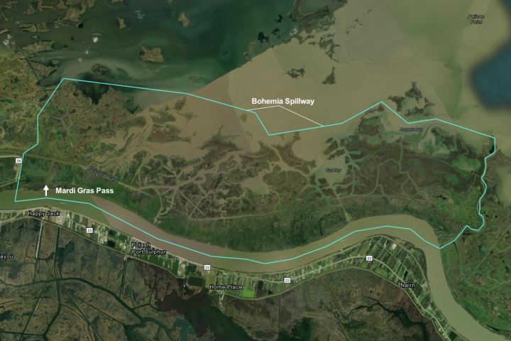 View From Above:  Bohemia Spillway and Mardi Gras Pass