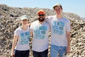 MRD Team wearing Screens for Good Tshirts - Restore the Mississippi River Delta