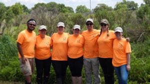 Earth Day volunteers - Restore the Mississippi River Delta