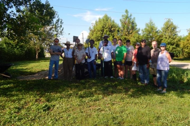 Service Day at the Bayou Bienvenue Wetland Triangle