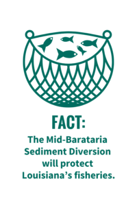 The Mid-Barataria Sediment Diversion will protect Louisiana’s fisheries.
