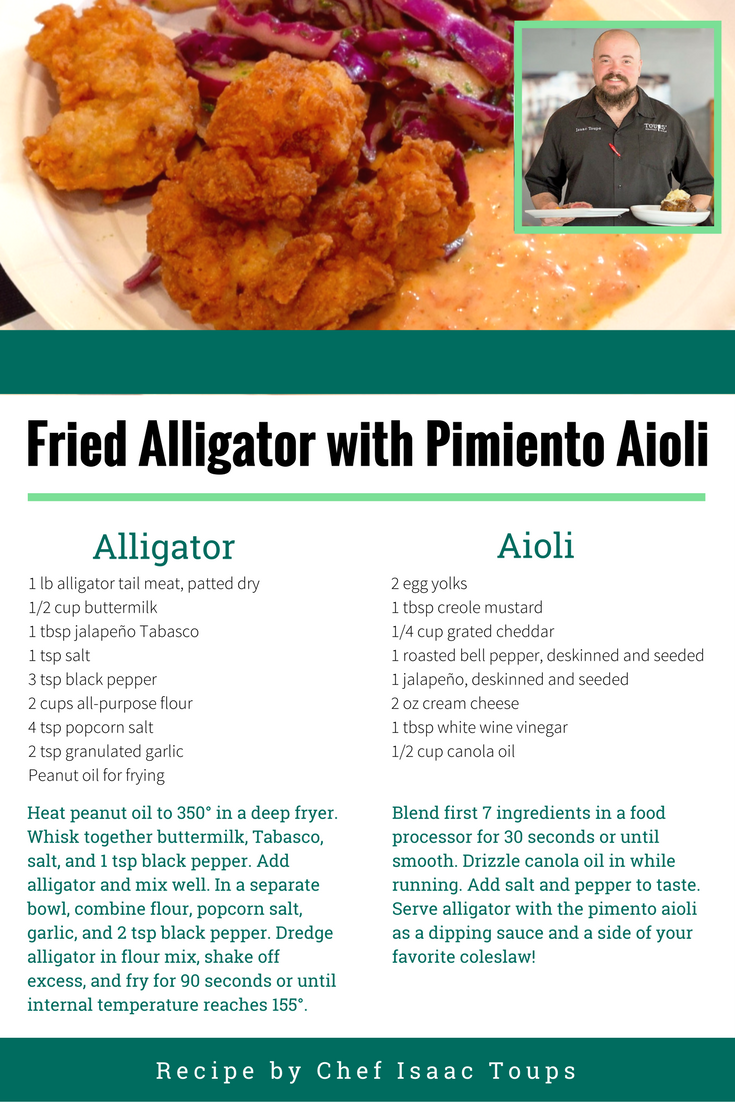 Cooking For The Coast Eat Alligator Restore The Coast   Alligator Recipe Card 